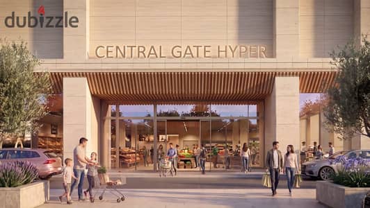 شقة 86م في CENTRAL GATE نيو أكتوبر، غرفتين بمقدم 206 ألف وقسط 15.400 على 10 سنين، ع الدائري الأوسطي بنادي Everton، خصم كاش 30%