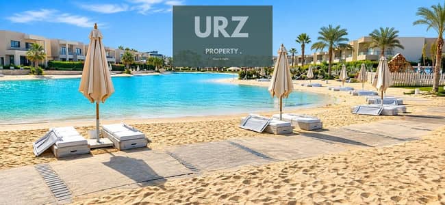 Highest rental yield in Ras El Hekma Ground floor chalet with garden and private beach on the lagoon. Prime location next to Seazen Marbay La Vista