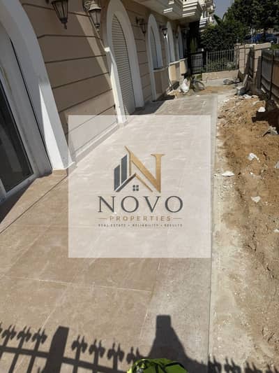 New Cairo Hyde Park Overlooking garden ,Ground with Garden rent