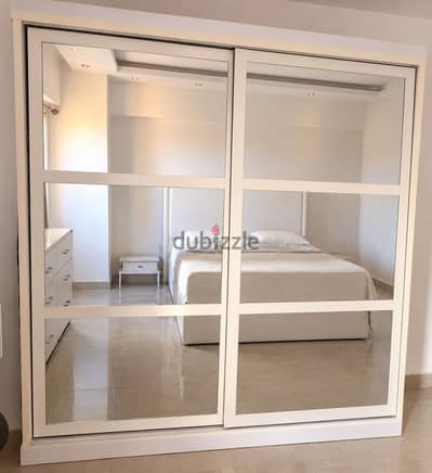 White 2m * 2m wardrobe in excellent condition