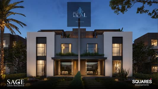 **With a down payment of EGP 435,000, own an open-view apartment at the lowest price per square meter in Sage Lakes Compound, with flexible installmen