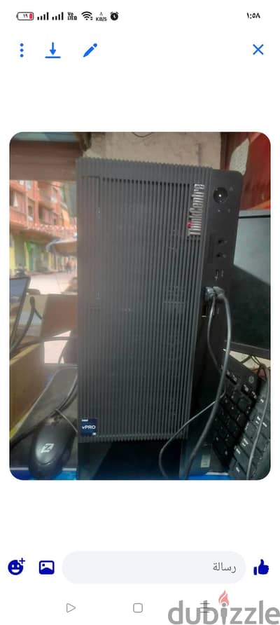 كيسة وشاشة كمبيوتر Lenovo ThinkCentre m90 g5 اوريجينال جديدة بالكرتونة
