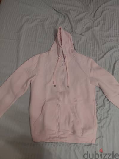 pink zip up hoodie