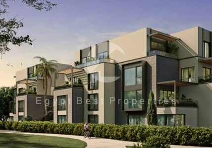 Fully finished apartment for sale in Garden Lakes, with delivery in 1 year, just 5% down payment, and installments over 8 years.