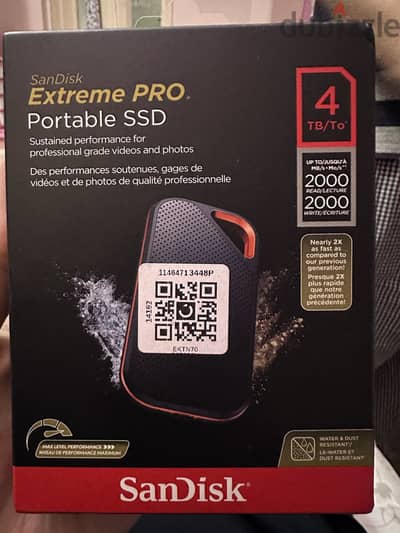 SanDisk Extreme 4tb 2000 mb/s