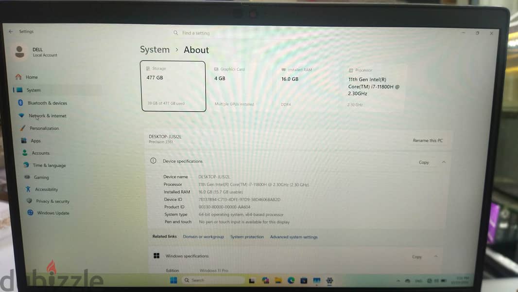 Dell Precision 3561 1