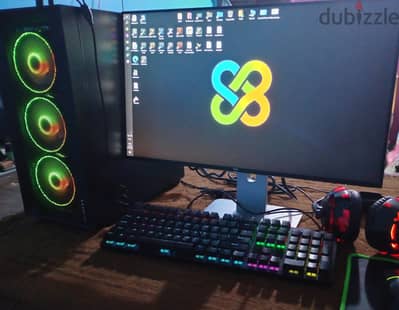 تجميعة Gaming كاملة i5-9400F + RX 580 8GB + شاشة Dell 24 وملحقات
