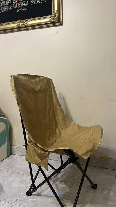 New Folding Camping Chair – Beige/Kahki