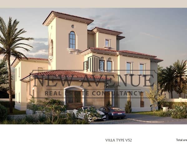 Second row golf Standalone Villa for sale in Sapphire golf City gate New Cairo developed by Qatari Diar