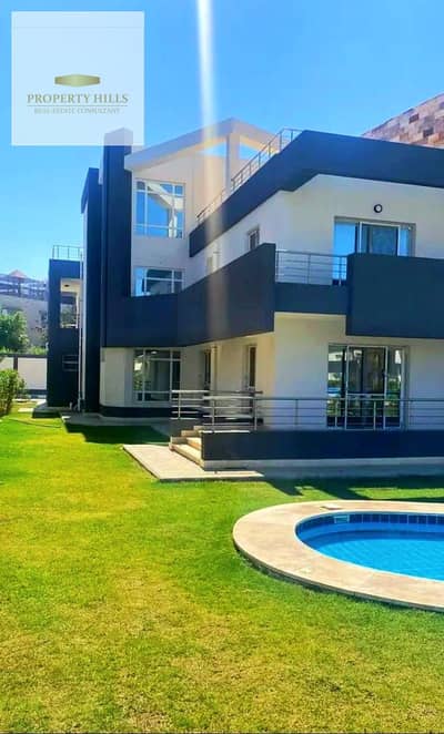 Fully Finished Standalone Villa with a Swimming Pool and a Direct Sea View, Ready for Immediate Viewing, Near Fouka Bay, La Vista, Hacienda, and Mountain View.