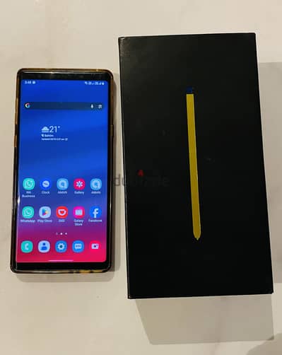 سامسونج نوت 9 (Samsung Galaxy Note 9) بحالة ممتازة ومع القلم الأصلي.