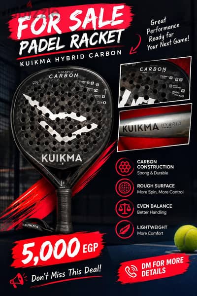 Kuikma Padel Racket for Sale