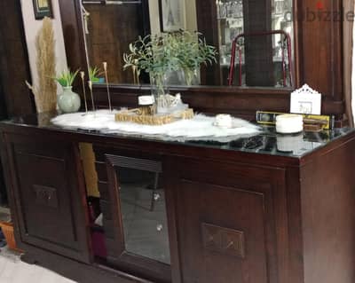 سفره ٨ كراسي خشب ممتاز نيش و بوفيه للتواصل 01000131989