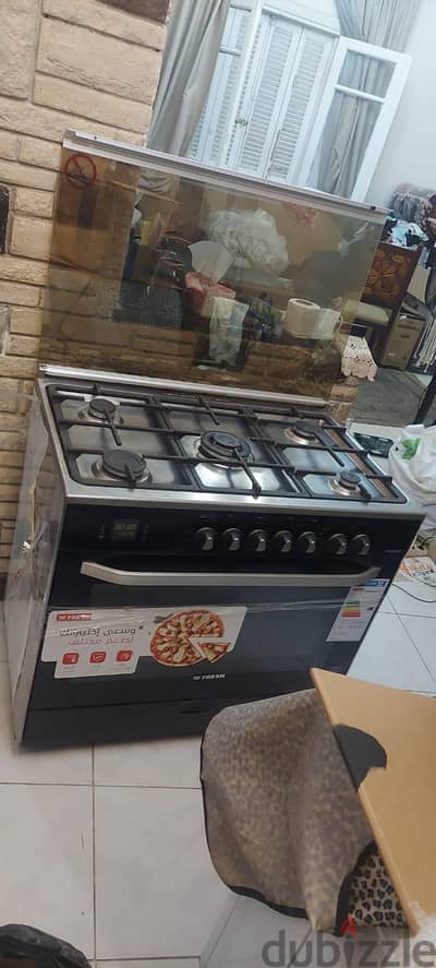 بوتجاز فريش هامر ٥شعله اسود ديجيتال ٦٠×٩٠