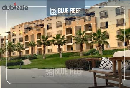 Apartment with garden landscape view , ready to move  at the lowest price in a prime location in stone residence