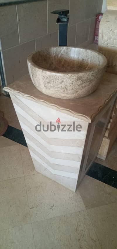 حوض رخام طبيعى