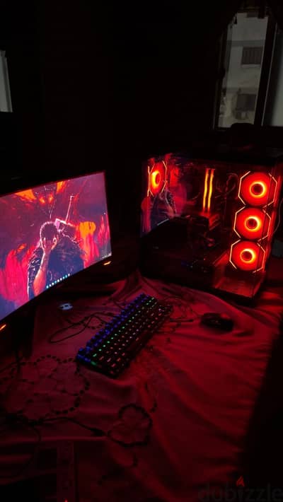 تجميعة جيمنج كسر زيرو (استعمال خفيف )  شاشه 180hz i5-1440F&Rx 6650xt