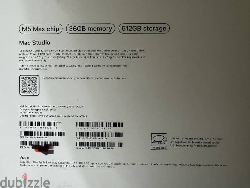 New Mac Studio M5 Max 1