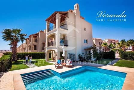Villa For Sale With Privet Pool In Veranda Near Delivery Delivery Year With 6 Year Instalment Fully Finished - Red Sea
