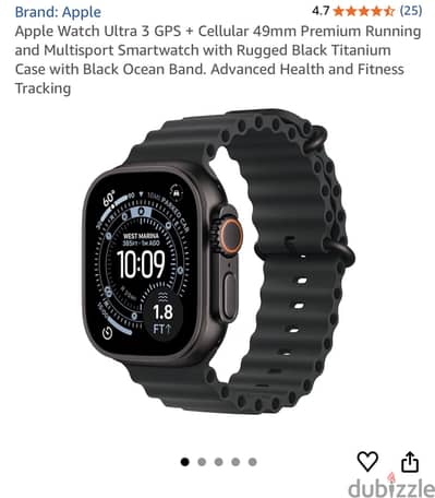 Apple Watch Ultra 3 49m