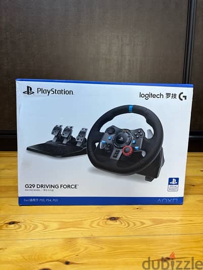 Logitech G29 steering wheel جديد