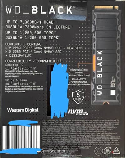 2TB WD Black ssd with heatsink (Gen 4) - for PS5 andPC