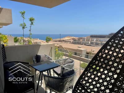 At the lowest price a fully finished chalet with air conditioning is for sale in IL Monte Galala Ain Sokhna minutes from La Vista and Telal