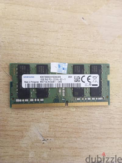 Samsung 16 GB DDR4 SODIMM RAM 3200 MHz