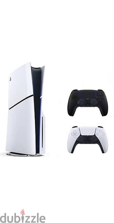 Sony Playstation 5 Slim Disc Edition 1 TB ,2 Controllers ,White Black