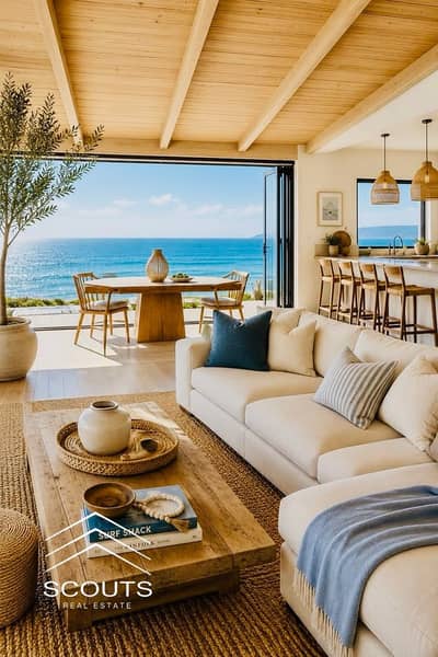 First-Row Sea-View Townhouse Villa with a 10% Down Payment and Immediate Delivery in the Heart of Ain Sokhna – KAI, Next to La Vista and Mountain View