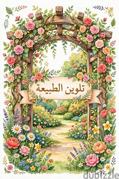 كتاب تلوين الطبيعة  pdf جاهز للطباعة
