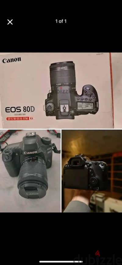 Canon 80d استعمال نضيف جدًا