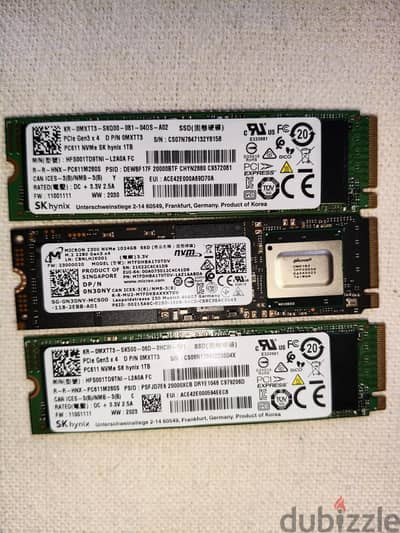 Ssd Nvme M. 2 1TB,Micron, Hynix