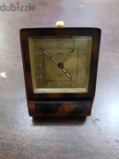 ساعة منبه سفر أنتيك Jaeger-LeCoultre سويسرية أصلي آرت ديكو