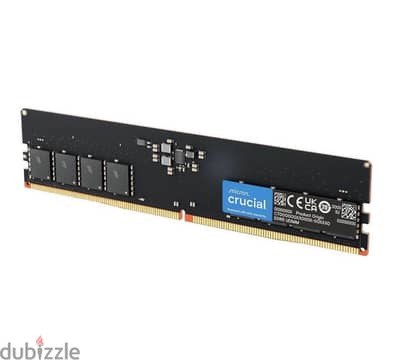 Ram 8 Gb DDR5 Crucial جديدة متبرشمة