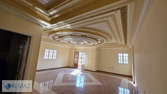 An unfurnished 180-square-meter apartment is available for rent in the South Academy (Zone A) area of ​​the First Settlement, near Cairo Festival City