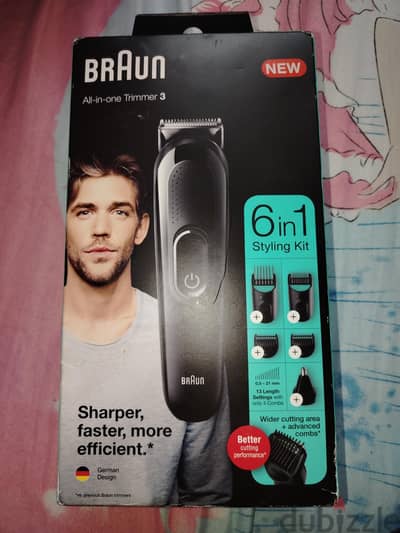 مكنه حلاقه براون ٦ في ١، Braun all in one trimmer 3 6 in 1 styling kit
