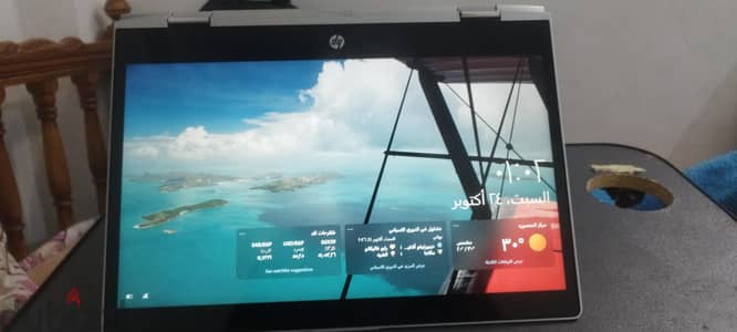 لاب توبhp probok×360 440g1 شاشه تاتش بحاله ممتاذه  360 درجه