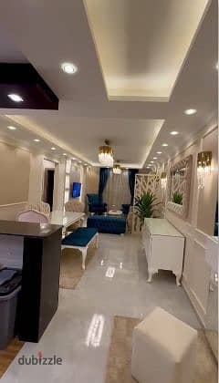 Furnished apartment in Al-Waha, Nasr City, Rabwa Compound, fully air-conditioned