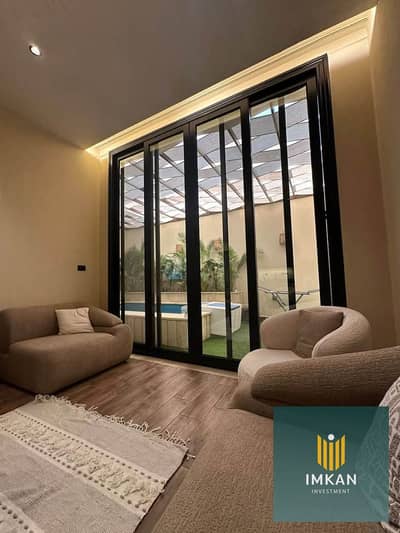 For a down payment of only 2 million, purchase a townhouse—complete with a private swimming pool and garden—in the Ever compound (New Cairo/6th Settle
