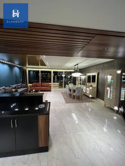 A 7-star serviced apartment—truly a rare find—spanning 320 sqm in Mohandessin, located steps from the main Gamet El-Dowal Al-Arabiya Street (designed