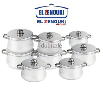 طقم حلل الزنوكي جديد بالكرتونه