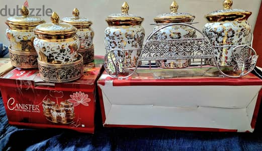 طقم برطمانات توابل البورسلین ۳ قطع