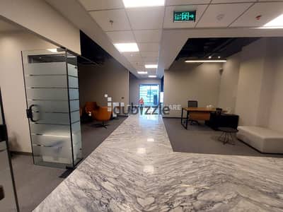 Furnished air-conditioned office 191m for rent in Cairo Festival City CFC, Fifth Settlement