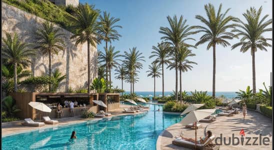 بجوار المونت جلالة امتلك شاليه 110 متر Sea View بتشطيب سوبر لوكس بالتكيفات والمطبخ بخصم 20% واستمتع بكل الخدمات علي بعد ساعه ونص من القاهره