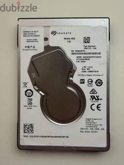 Seagate 1TB HDD Hard Disk