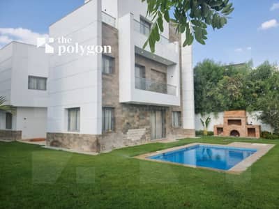Fully furnished standalone villa with private pool and garden in Cleopatra Square, 609m BUA, ready to move with installments over 4 years