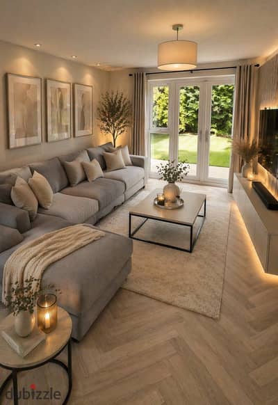 semi finished apartment with a bahary facing view immediate delivery available for sale in a prime location in New Cairo, near the American Univer