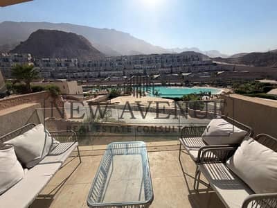شاليه  مفروش بالكامل فى كمبوند il monte galala فى السخنة غرفتين  دايركت على لاجون بسعر  مميز