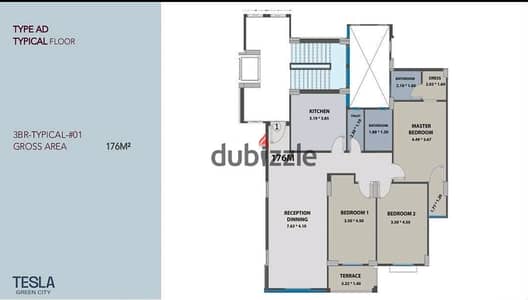 176 sqm apartment with immediate delivery in Green City Compound, October Gardens, with a 20% down payment and installments over 7 years.
